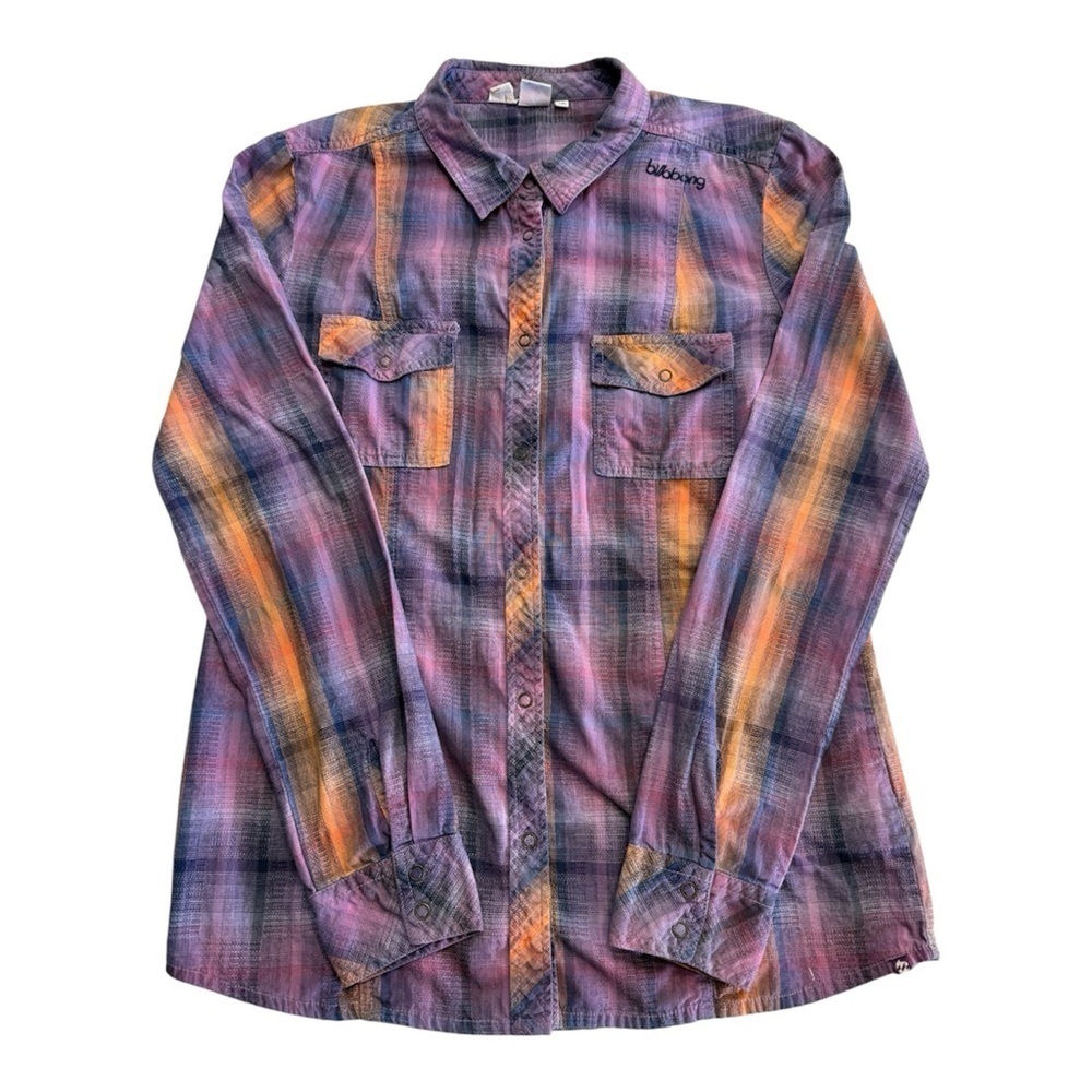 Billabong Long Sleeve Button Down Surf Shirt Size M